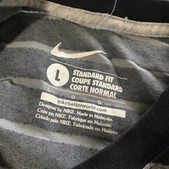 Nike Black & Grey Striped "Get It Girl" Tee Short - Picture 5 of 7